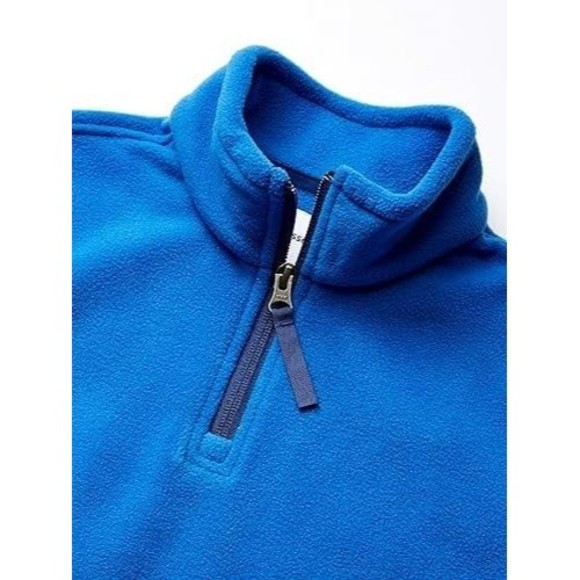 Boys Toddlers' Polar Fleece Quarter-Zip Pullover Jacket Blue Sz 4T NEW - Picture 3 of 3
